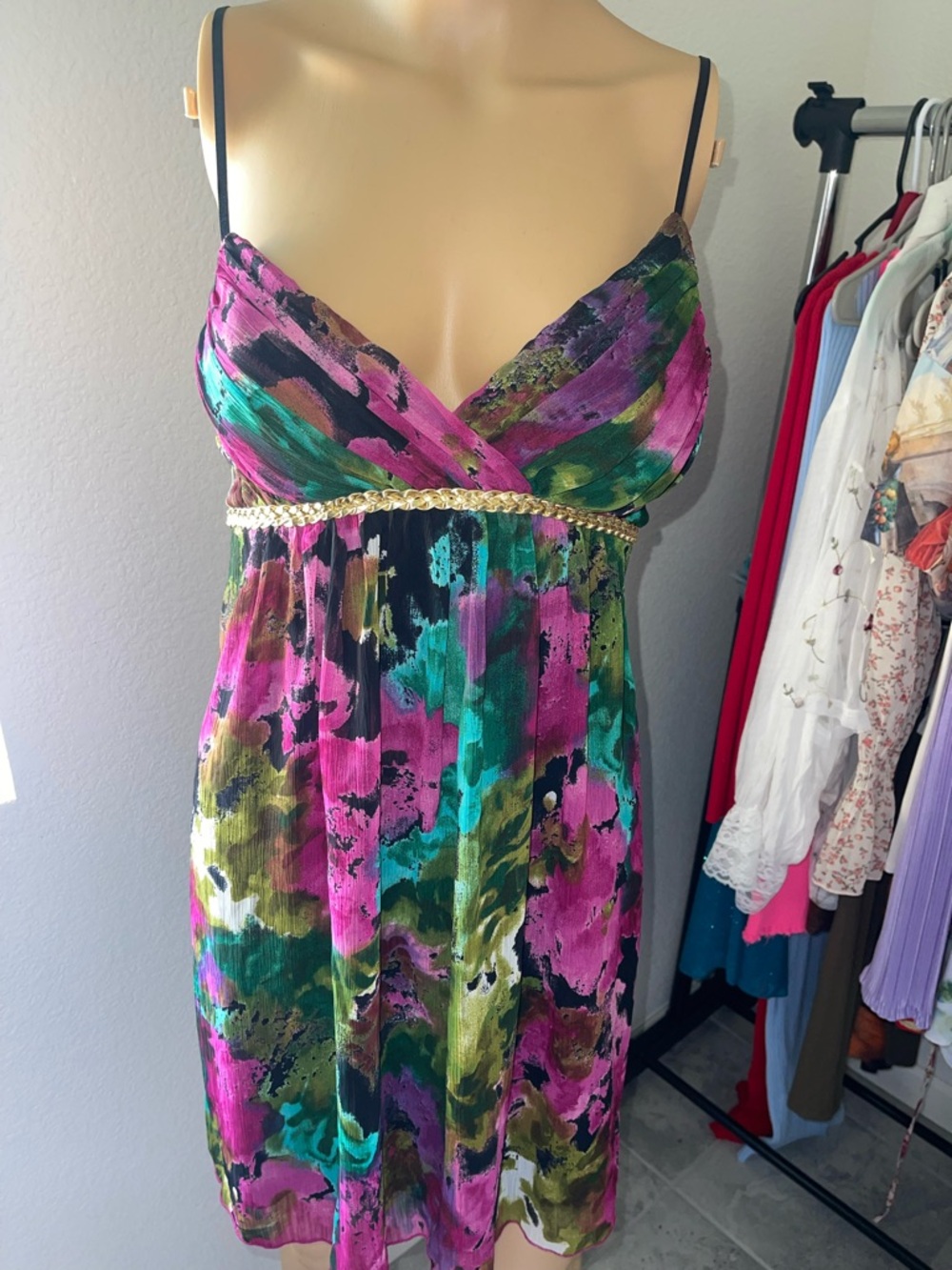 Vintage Ruby Rox watercolor dress